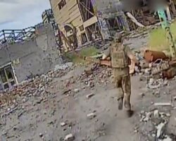 Russian soldier can’t escape Ukrainian drone #5