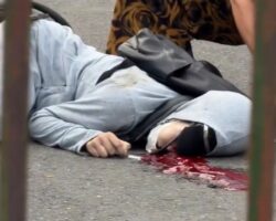 Student fell headfirst from motorcycle under wheels of bus