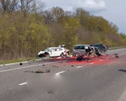 Traffic accident involving military recruiters and draft evader