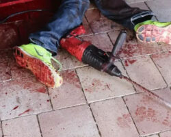 66-year-old man commits suicide with power drill
