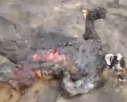 Burned body of Russian soldier found in wreckage of downed helicopter