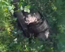 Chechen volunteer finishes off Russian soldier