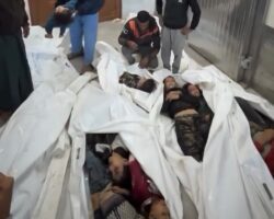 Child victims of Israeli strike on Khan Younis