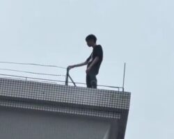 Chinese teenager ends his life by jumping from rooftop