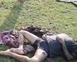 Decomposing corpse found by roadside