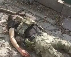 Fallen Russian soldier on battlefield #10