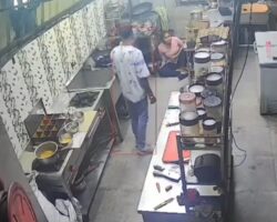 Man stabs female coworker in restaurant kitchen