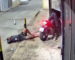 Motorcycle crashes into wall, leaving two young men injured
