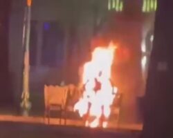 Person caught on fire in central Ho Chi Minh City