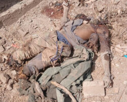Remains of jihadist militants after failed offensive