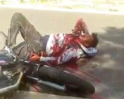 Robber shot during motorcycle ambush