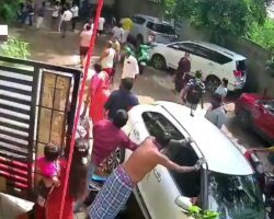Teen driver crashes into 7 bikes and runs over man