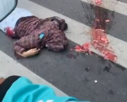 Two killed in horrific truck-motorcycle crash