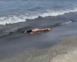 Woman’s body found washed up on beach