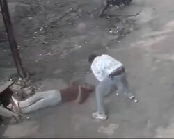 Beaten to death with iron bar