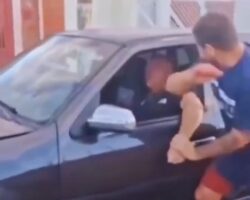 Beaten unconscious in road rage incident