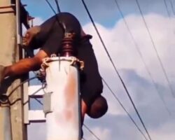Cable thief electrocuted to death