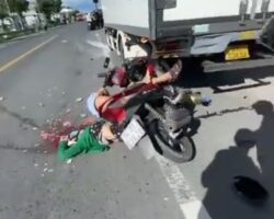 Dead couple after collision with box truck