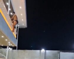 Deadly jump into swimming pool