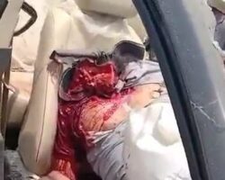 Decapitated in car crash