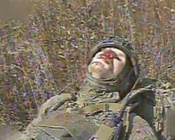 Drone takes out Russian soldier hiding in weeds