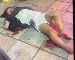 Female motorcyclist distracted by her phone crashes into car