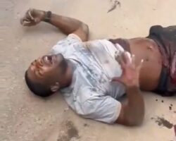 Injured criminals after unsuccessful robbery attempt