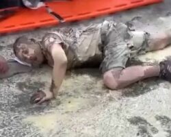 Man sets himself ablaze in busy street