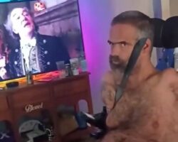 Man with no arms or legs threatens his family with knife