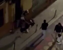 Mass brawl in Spain leaves two injured