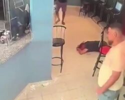 Police officer gunned down in betting shop