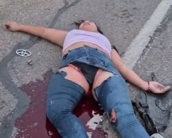Three dead after motorcycle crashes head-on into SUV