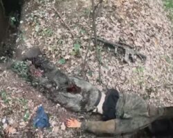 Ukrainian special forces storm and clear Russian dugout