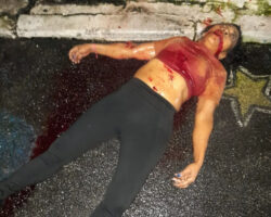 Woman chased down street and stabbed to death
