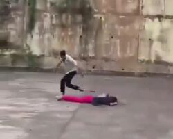 Young woman murdered with machete at bus station