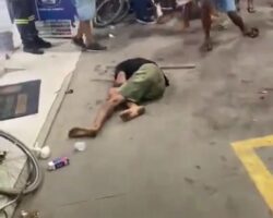 Brazilian favela robber beaten to death by angry mob