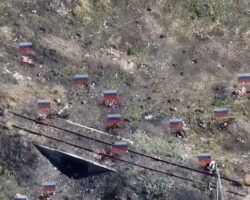 Dead Russian soldiers seen along front-line road #3