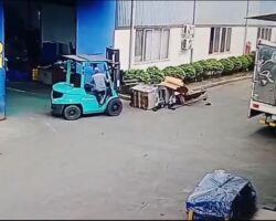 Forklift drops two heavy loads on worker, killing him