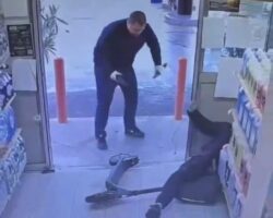 Gunman shoots man on scooter at French gas station