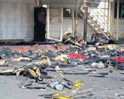 Jealous wife sets fire to husband’s wedding, killing 57