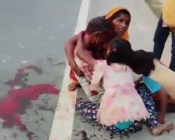 Man beaten to death with sticks in front of his daughter