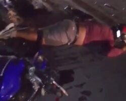 Motorcyclist found dead beside wrecked bike