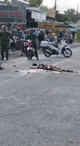 Motorcyclist loses control while overtaking tanker, gets run over