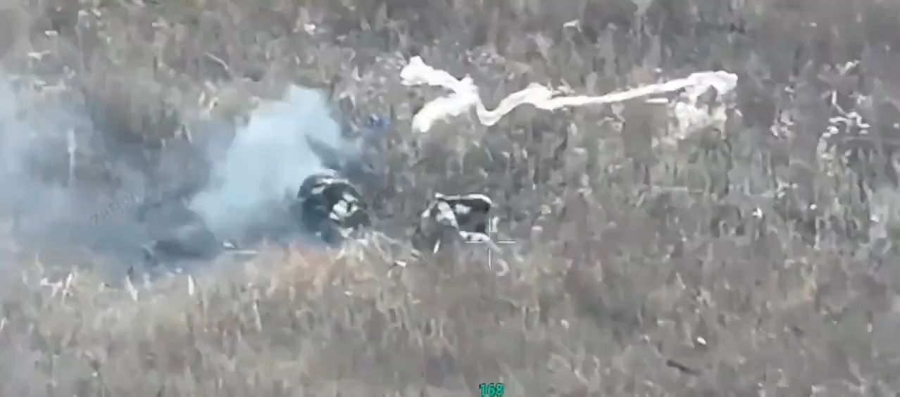 Russian soldier eliminated by Ukrainian drones • GoreCenter
