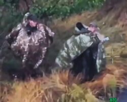 Russian soldier prays moments before being hit by drone #2