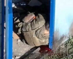 Russian soldier’s attempt to hide in garage fails