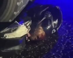 Two men crushed under wheels of heavy truck