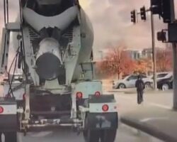 Woman fatally struck by concrete mixer in Canada