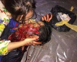 Woman kisses her dead boyfriend
