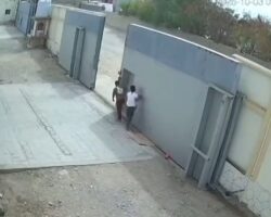 Worker crushed to death by heavy metal gate
